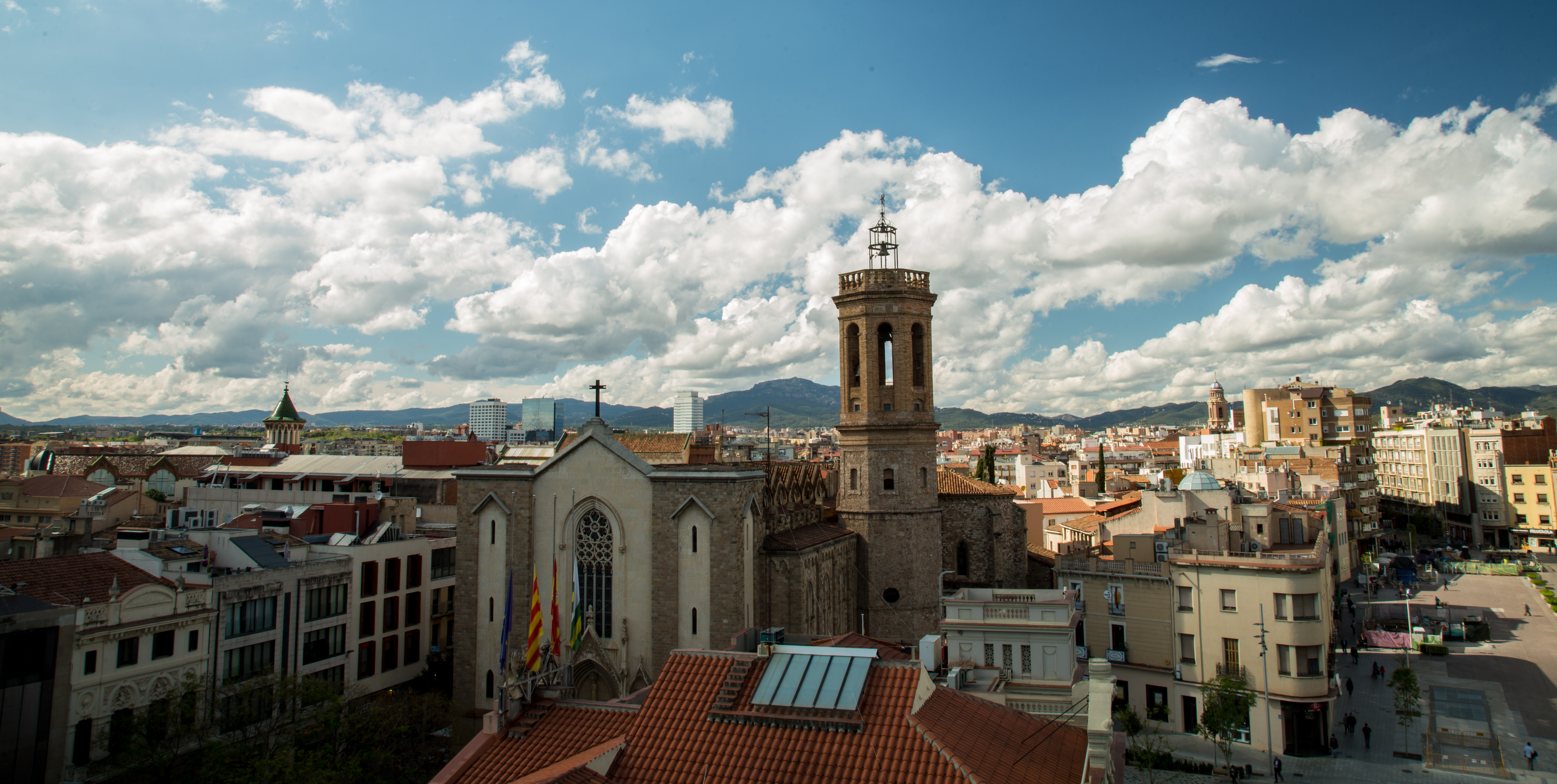 Bonita vista de la ciudad de Sabadell