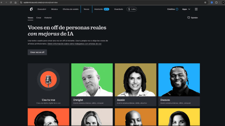 EPIDEMIC SOUND voces en off